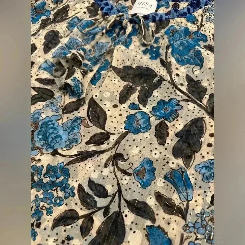 MISA Los Angeles Siena Top in Jaipur Floral Mix size Medium - Picture 13 of 15